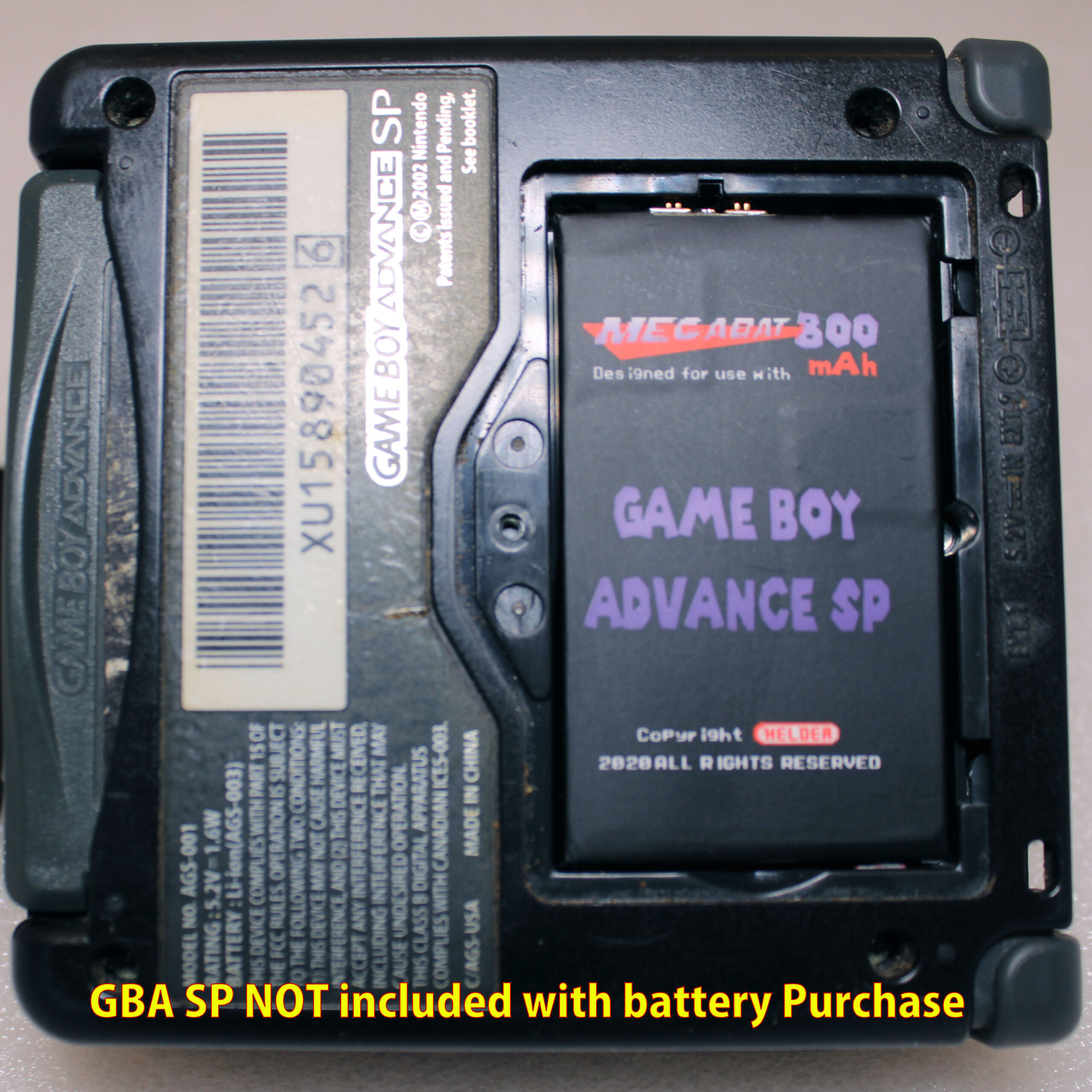 Fabriek Jet Commotie Game Boy Advance SP MegaBat800 - Helders Game Tech