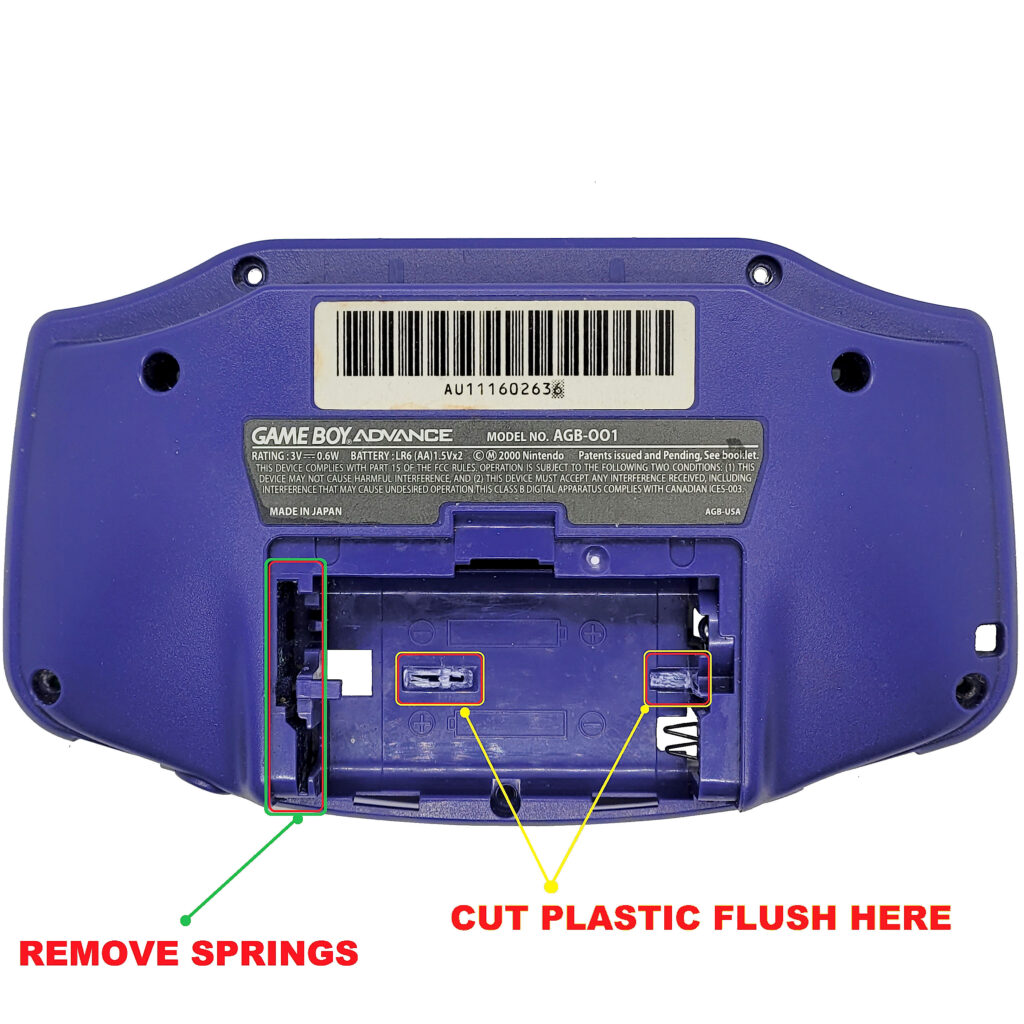 Game Boy Game Battery Retainer (v2) 